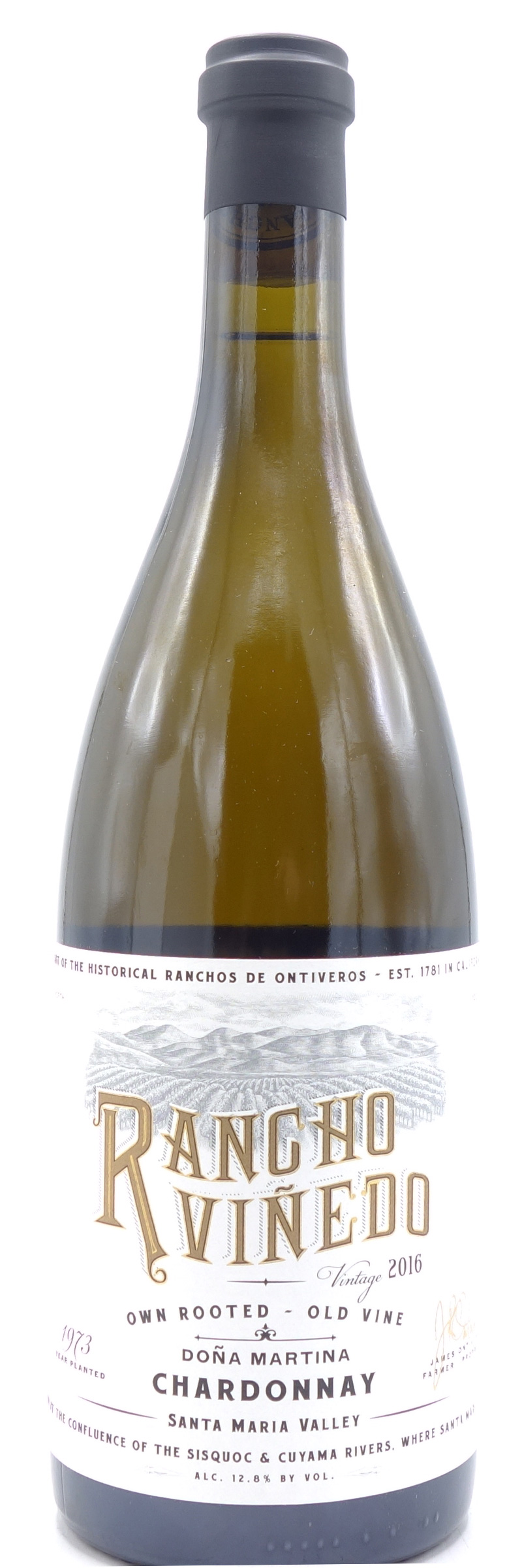 2016 Ranchos De Ontiveros Chardonnay Santa Maria Valley Dona Martina, Rancho Vinedo 750ml 2016 Ranchos De Ontiveros Chardonnay Santa Maria Valley Dona Martina, Rancho Vinedo 750ml